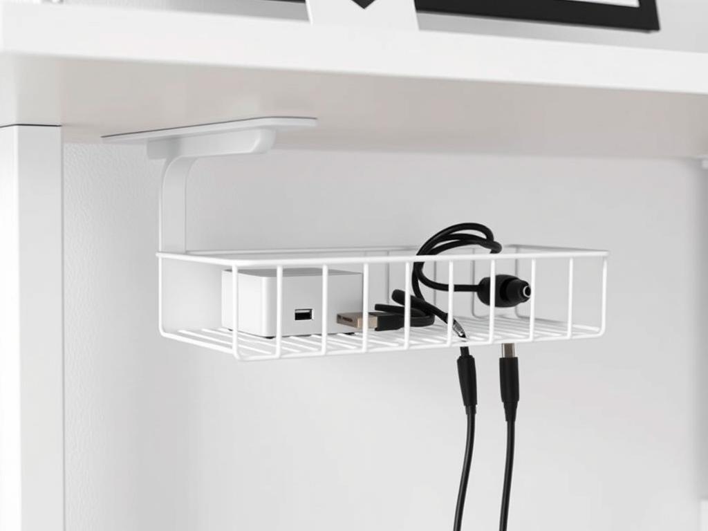 Organizador de cables metálico FÖRSÄSONG de IKEA en color blanco Organizador de cables metálico FÖRSÄSONG de IKEA en color blanco
